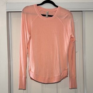 Athleta Peach Long Sleeve Top